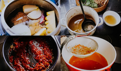 Cách nấu bún bò giò heo ngon chuẩn vị Hà Nội