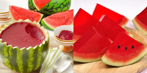 Cách cách làm thạch dưa hấu trái cây cho bé