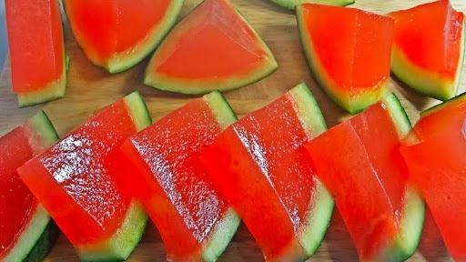 Cách cách làm thạch dưa hấu trái cây cho bé