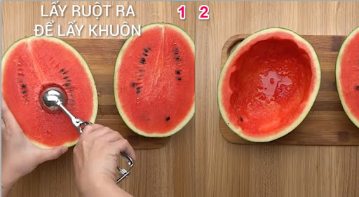Cách cách làm thạch dưa hấu trái cây cho bé