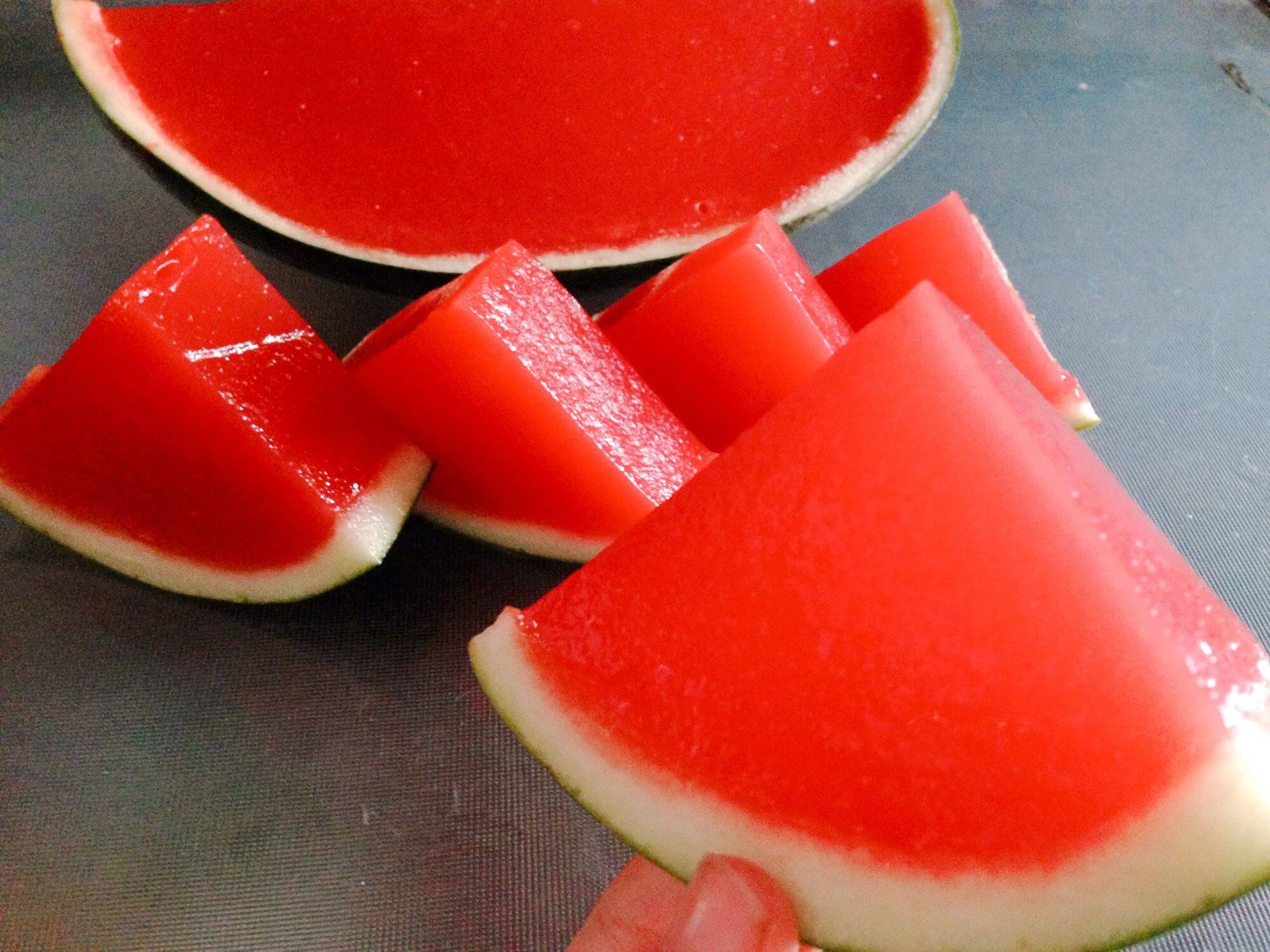 Cách cách làm thạch dưa hấu trái cây cho bé