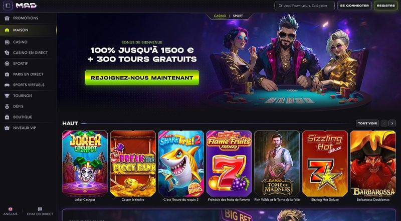 France - madcasino bonus codes